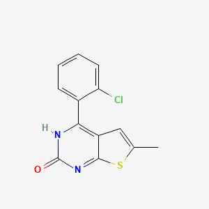 molecular formula C13H9ClN2OS B563745 4-(2-Chlorophenyl)-6-methylthieno[2,3-d]pyrimidin-2(1H)-one CAS No. 677713-46-1