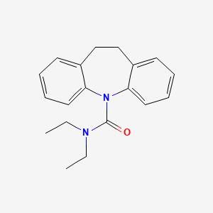 molecular formula C19H22N2O B5637485 N,N-diethyl-10,11-dihydro-5H-dibenzo[b,f]azepine-5-carboxamide CAS No. 5906-87-6