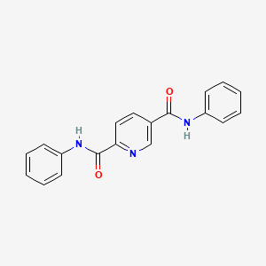 molecular formula C19H15N3O2 B5637512 N,N'-diphenyl-2,5-pyridinedicarboxamide 