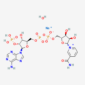 molecular formula C21H29N7NaO18P3 B563752 beta-Nicotinamide adenine dinucleotide phosphate sodium salt hydrate CAS No. 698999-85-8