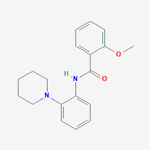 molecular formula C19H22N2O2 B5637551 2-methoxy-N-[2-(1-piperidinyl)phenyl]benzamide 