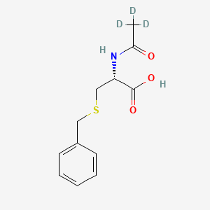 molecular formula C12H15NO3S B563757 N-(乙酰基-d3)-S-苄基-L-半胱氨酸 CAS No. 201404-15-1