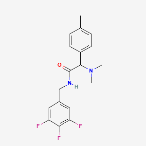 molecular formula C18H19F3N2O B5637616 2-(dimethylamino)-2-(4-methylphenyl)-N-(3,4,5-trifluorobenzyl)acetamide 