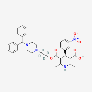 molecular formula C35H38N4O6 B563762 S-(+)-马尼地平-d4 CAS No. 1217836-12-8