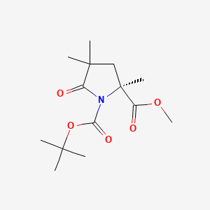 B563767 Methyl (2S)-1-tert-Boc-2,4,4-trimethylpyroglutamate CAS No. 1217662-00-4
