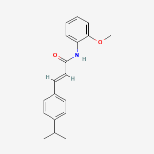 molecular formula C19H21NO2 B5637688 3-(4-异丙苯基)-N-(2-甲氧苯基)丙烯酰胺 