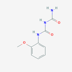 molecular formula C9H11N3O3 B5637695 N-(2-methoxyphenyl)dicarbonimidic diamide 