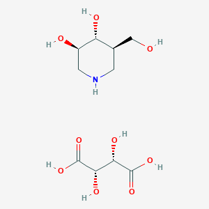 molecular formula C10H19NO9 B563774 异法果胺 D-酒石酸盐 CAS No. 957230-65-8