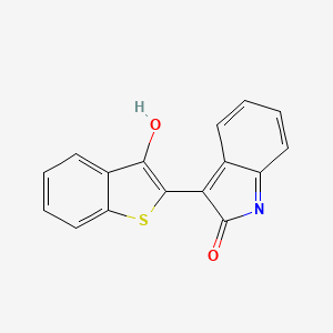 molecular formula C16H9NO2S B5637743 3-(3-oxo-1-benzothien-2(3H)-ylidene)-1,3-dihydro-2H-indol-2-one 