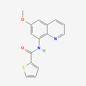 molecular formula C15H12N2O2S B5637749 N-(6-methoxy-8-quinolinyl)-2-thiophenecarboxamide 