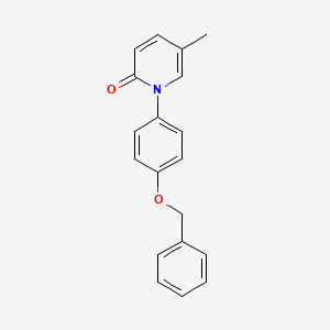 molecular formula C19H17NO2 B563776 1-(4-苄氧基苯基)-5-甲基-2(1H)-吡啶酮 CAS No. 1076199-02-4