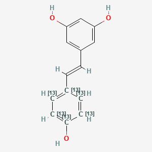 molecular formula C14H12O3 B563777 白藜芦醇-13C6 CAS No. 1185247-70-4
