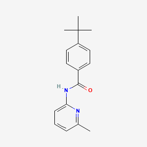 molecular formula C17H20N2O B5637792 4-tert-butyl-N-(6-methyl-2-pyridinyl)benzamide 