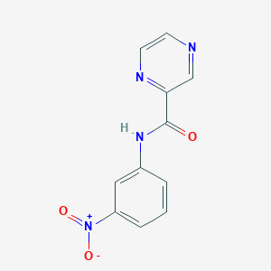 molecular formula C11H8N4O3 B5637828 N-(3-nitrophenyl)-2-pyrazinecarboxamide 