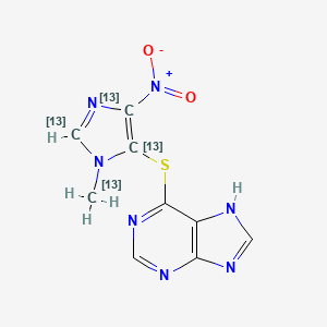 molecular formula C9H7N7O2S B563783 硫唑嘌呤-13C4 CAS No. 1346600-71-2