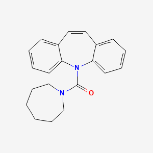 molecular formula C21H22N2O B5637830 5-(1-azepanylcarbonyl)-5H-dibenzo[b,f]azepine 