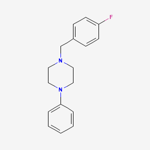 molecular formula C17H19FN2 B5637842 1-(4-氟苄基)-4-苯基哌嗪 