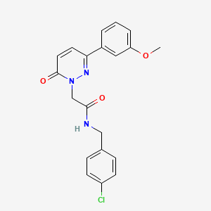 molecular formula C20H18ClN3O3 B5637872 N-(4-chlorobenzyl)-2-[3-(3-methoxyphenyl)-6-oxo-1(6H)-pyridazinyl]acetamide 