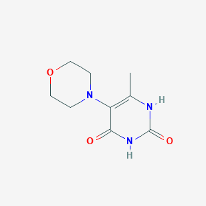 molecular formula C9H13N3O3 B5637873 6-methyl-5-(4-morpholinyl)-2,4(1H,3H)-pyrimidinedione 