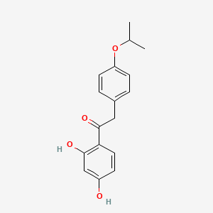 molecular formula C17H18O4 B5637878 1-(2,4-dihydroxyphenyl)-2-(4-isopropoxyphenyl)ethanone 