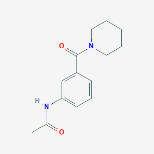 molecular formula C14H18N2O2 B5637883 N-[3-(1-piperidinylcarbonyl)phenyl]acetamide 