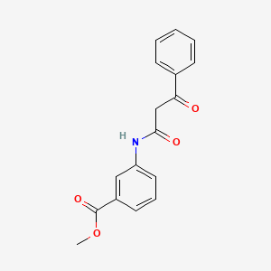 molecular formula C17H15NO4 B5637889 methyl 3-[(3-oxo-3-phenylpropanoyl)amino]benzoate CAS No. 5325-33-7