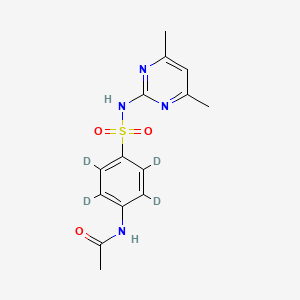 molecular formula C14H16N4O3S B563795 N-乙酰磺胺二甲嘧啶-d4 CAS No. 1189891-99-3