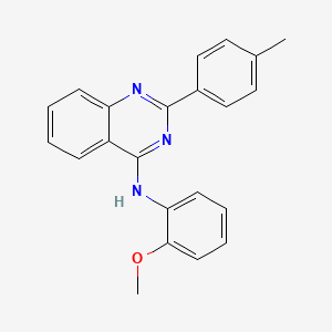 molecular formula C22H19N3O B5638118 N-(2-methoxyphenyl)-2-(4-methylphenyl)-4-quinazolinamine 