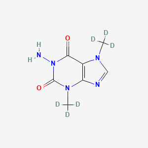 molecular formula C7H9N5O2 B563813 5-氨基-3,7-二甲基黄嘌呤-d6 CAS No. 1185126-58-2