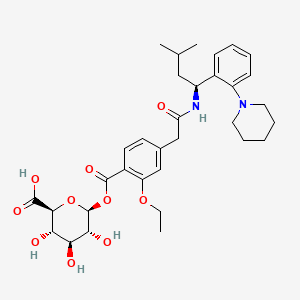 B563814 Repaglinide acyl-beta-D-glucuronide CAS No. 1309112-13-7