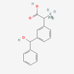 B563821 Dihydro Ketoprofen-13C,d3(Mixture of Diastereomers) CAS No. 1189722-51-7