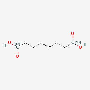molecular formula C8H12O4 B563823 (4E)-4-Octenedioic Acid-1,8-13C2 CAS No. 1185234-84-7