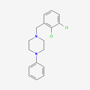 molecular formula C17H18Cl2N2 B5638231 1-(2,3-dichlorobenzyl)-4-phenylpiperazine 