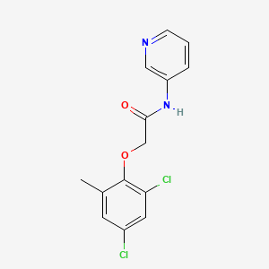 molecular formula C14H12Cl2N2O2 B5638257 2-(2,4-dichloro-6-methylphenoxy)-N-3-pyridinylacetamide 
