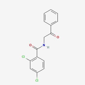 molecular formula C15H11Cl2NO2 B5638268 2,4-dichloro-N-(2-oxo-2-phenylethyl)benzamide 