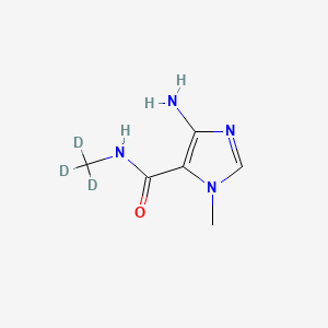 molecular formula C6H10N4O B563829 4-氨基-N,1-二甲基-5-咪唑甲酰胺-d3 CAS No. 1189466-51-0