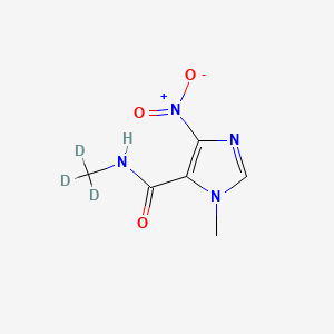 molecular formula C6H8N4O3 B563830 N,1-Dimethyl-4-nitro-5-imidazolecarboxamide-d3 CAS No. 1189907-32-1