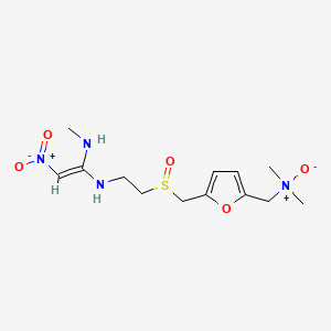 molecular formula C13H22N4O5S B563833 雷尼替丁 N,S-二氧化物 CAS No. 1185237-42-6