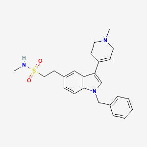 molecular formula C24H29N3O2S B563835 2-[1-benzyl-3-(1-methyl-3,6-dihydro-2H-pyridin-4-yl)indol-5-yl]-N-methylethanesulfonamide CAS No. 894351-86-1