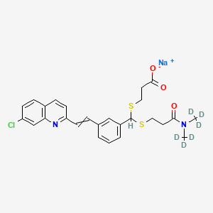 molecular formula C26H26ClN2NaO3S2 B563837 MK-571-d6 Sodium Salt CAS No. 1263184-04-8