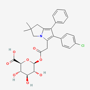 molecular formula C29H30ClNO8 B563842 Licofelone Acyl-|A-D-glucuronide CAS No. 1033702-58-7