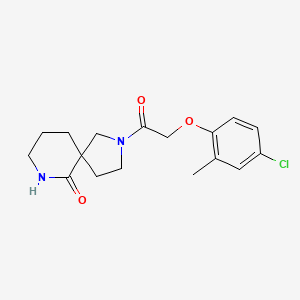 molecular formula C17H21ClN2O3 B5638428 2-[(4-chloro-2-methylphenoxy)acetyl]-2,7-diazaspiro[4.5]decan-6-one 