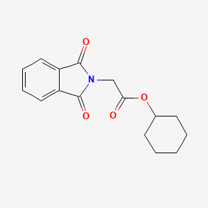 molecular formula C16H17NO4 B5638429 cyclohexyl (1,3-dioxo-1,3-dihydro-2H-isoindol-2-yl)acetate 
