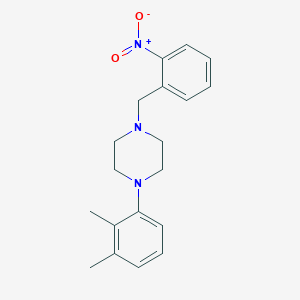 molecular formula C19H23N3O2 B5638451 1-(2,3-dimethylphenyl)-4-(2-nitrobenzyl)piperazine 