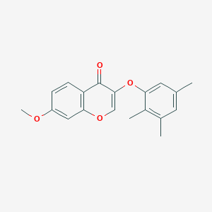 molecular formula C19H18O4 B5638457 7-methoxy-3-(2,3,5-trimethylphenoxy)-4H-chromen-4-one 