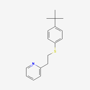 molecular formula C17H21NS B5638487 2-{2-[(4-tert-butylphenyl)thio]ethyl}pyridine 