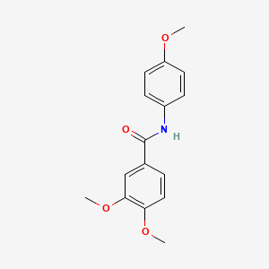 molecular formula C16H17NO4 B5638509 3,4-dimethoxy-N-(4-methoxyphenyl)benzamide 