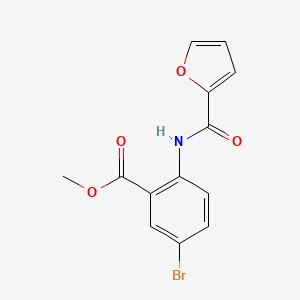 molecular formula C13H10BrNO4 B5638513 methyl 5-bromo-2-(2-furoylamino)benzoate 