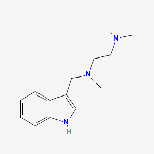 molecular formula C14H21N3 B5638588 N-(1H-indol-3-ylmethyl)-N,N',N'-trimethyl-1,2-ethanediamine 