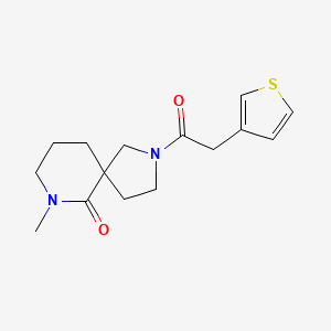 molecular formula C15H20N2O2S B5638621 7-methyl-2-(3-thienylacetyl)-2,7-diazaspiro[4.5]decan-6-one 